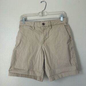 Essentials Beige Women's Casual Chino Shorts